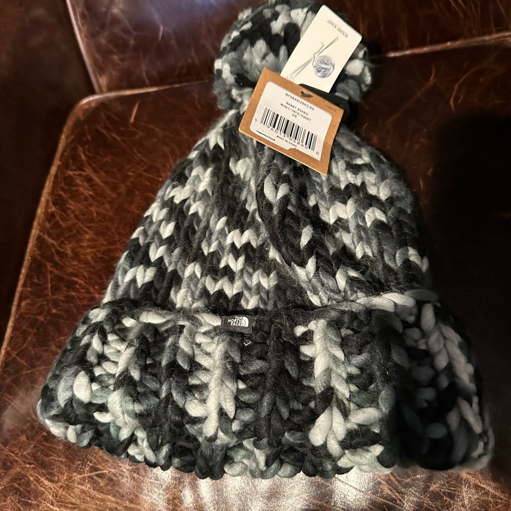 The North Face Dark Gray and Black Nanny Beanie